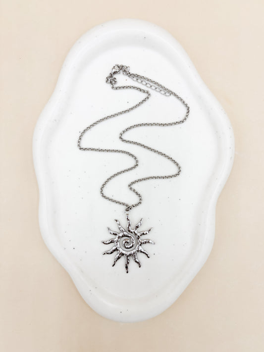 Collana Sun circle Silver