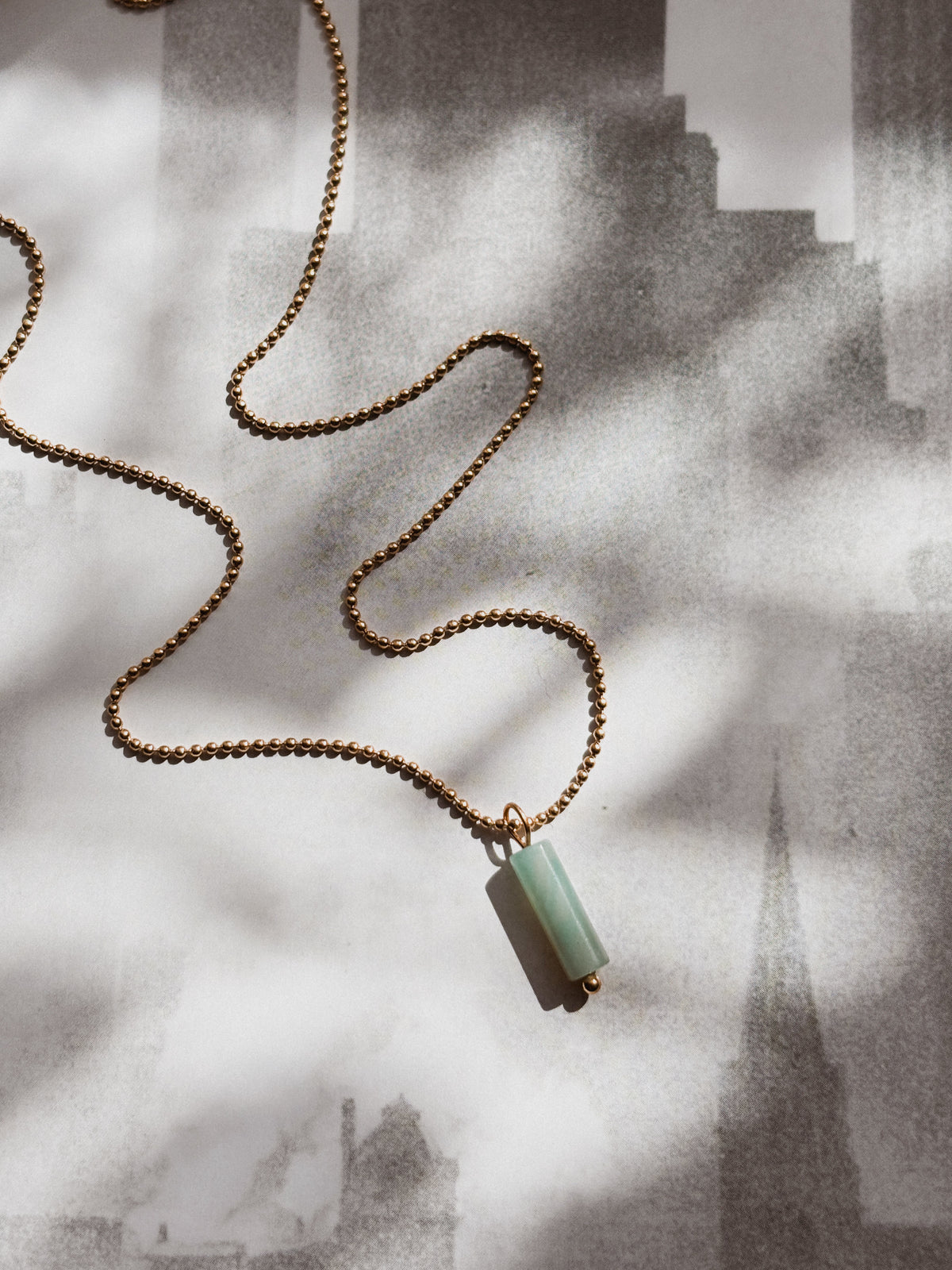 Collana Amazzonite tubo