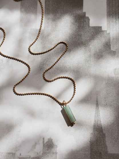 Collana Amazzonite tubo