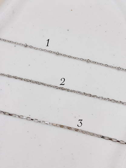 Charm bar | catene Silver