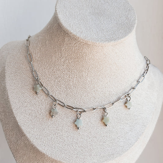 Collana Amazzonite Stelle