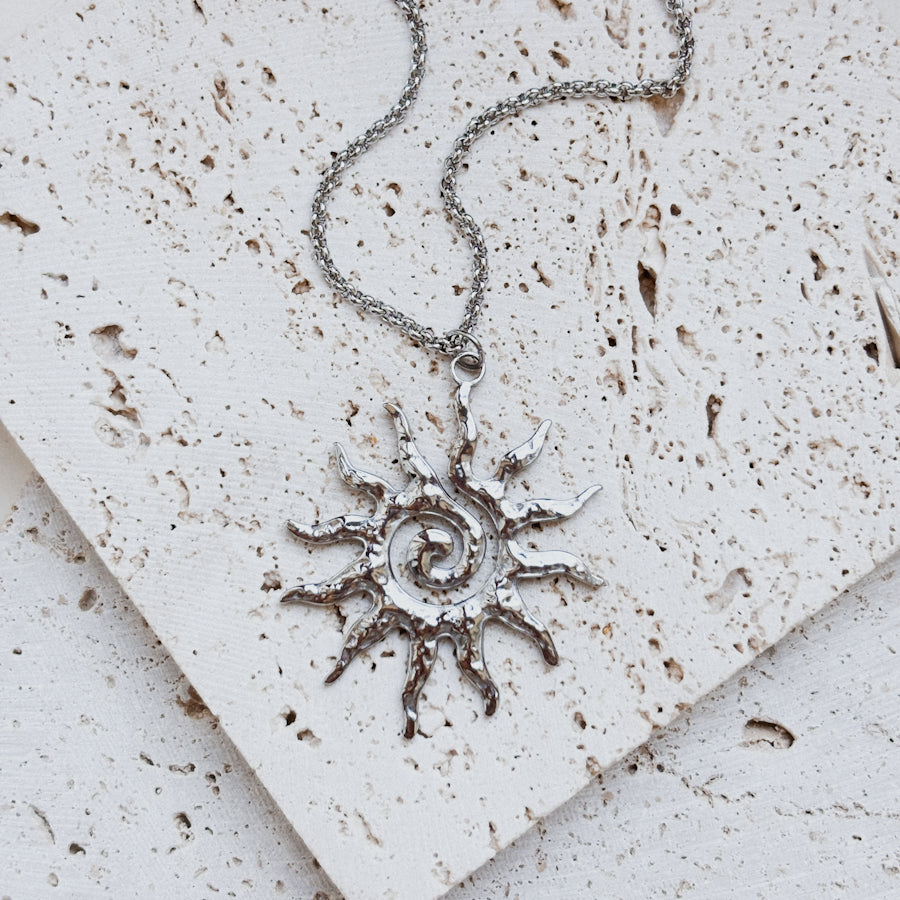 Collana Sun circle Silver