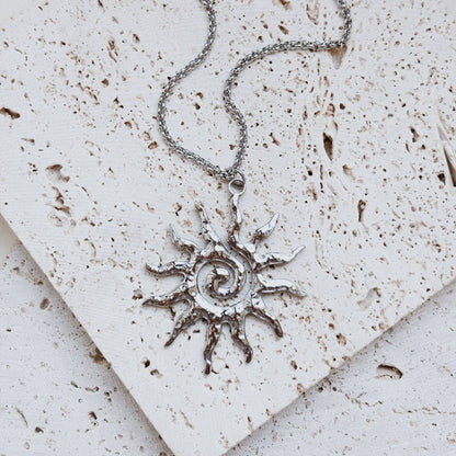 Collana Sun circle Silver