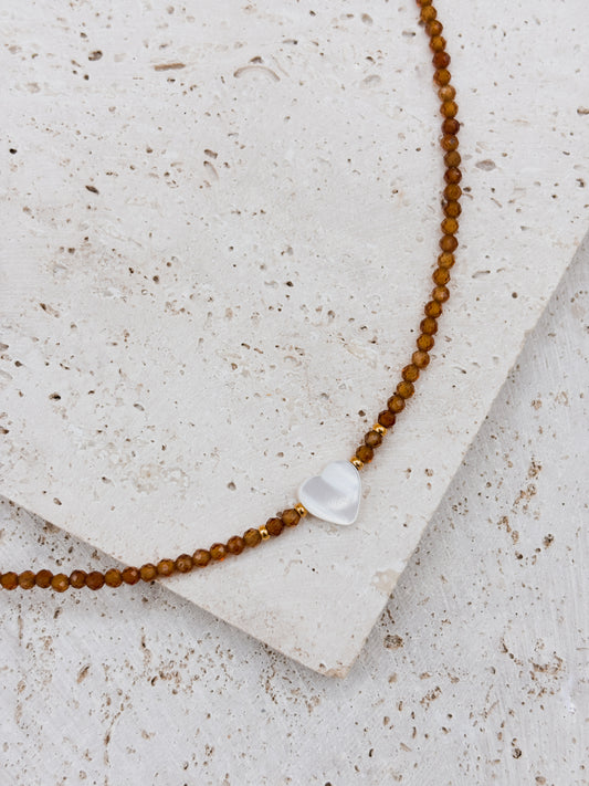 Collana Granato arancione